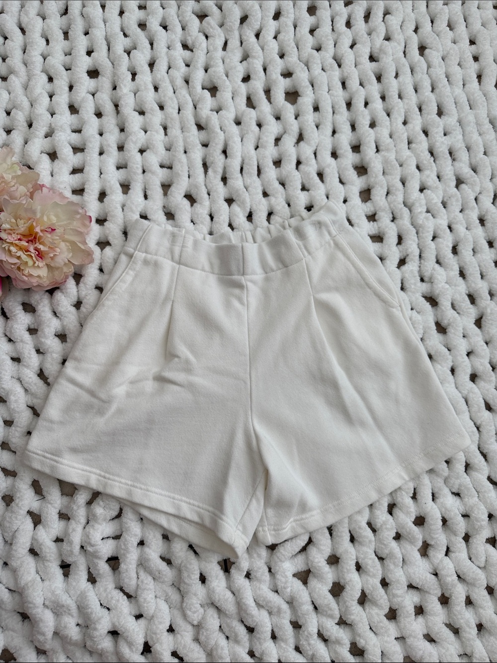 Aerie Terry Trouser Sweat-shorts White XS